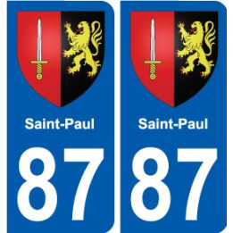 87 Panazol coat of arms sticker plate stickers city