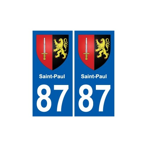 87 Panazol blason autocollant plaque stickers ville