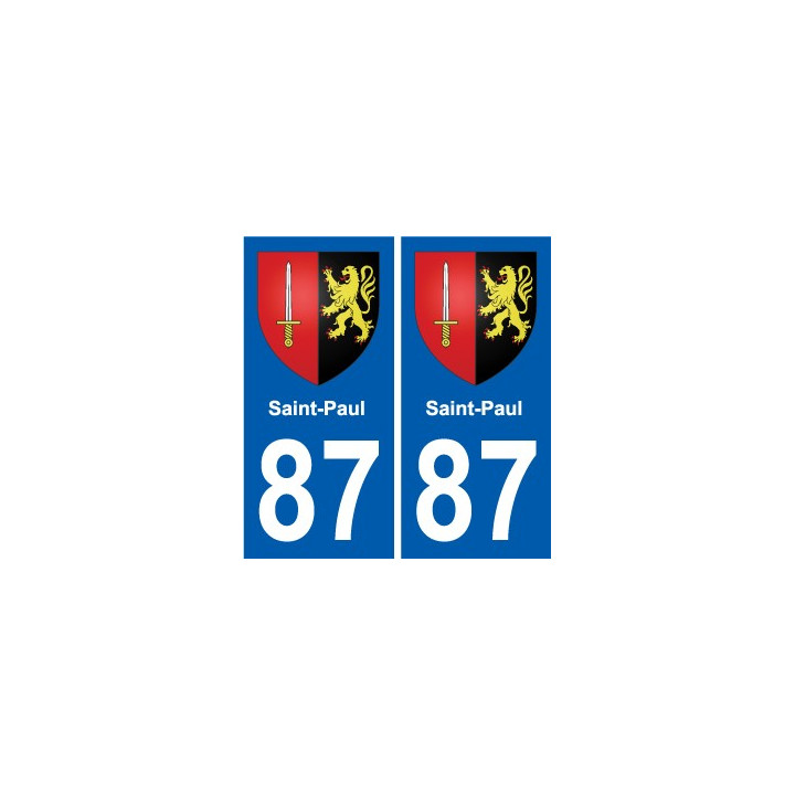 87 Panazol coat of arms sticker plate stickers city