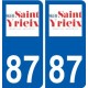 87 Panazol logotipo de la etiqueta engomada de la placa de pegatinas de la ciudad