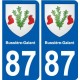 87 Panazol blason autocollant plaque stickers ville
