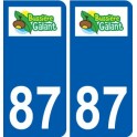 87 Panazol logo autocollant plaque stickers ville