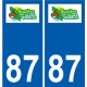 87 Panazol logo autocollant plaque stickers ville