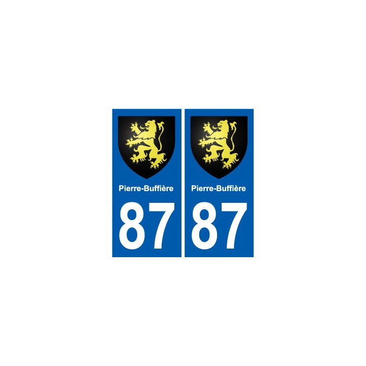 87 Panazol blason autocollant plaque stickers ville