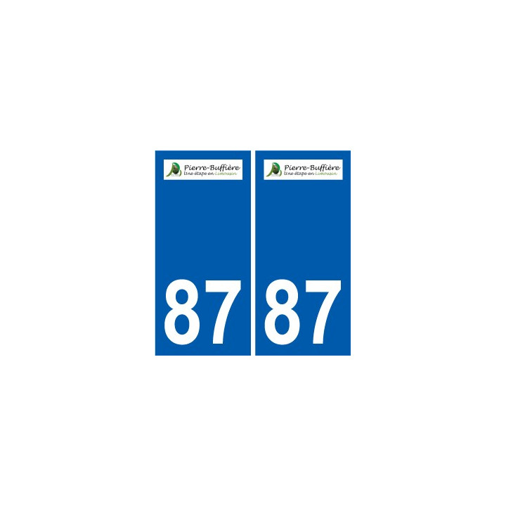 87 Panazol logo autocollant plaque stickers ville
