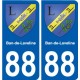 88 Neufchâteau blason autocollant plaque stickers ville