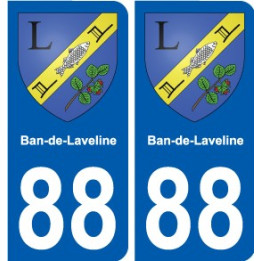 88 Neufchateau coat of arms sticker plate stickers city