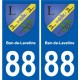 88 Neufchâteau blason autocollant plaque stickers ville
