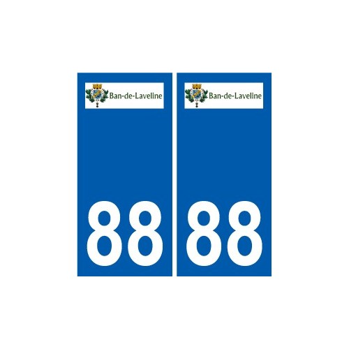 88 Neufchateau logotipo de la etiqueta engomada de la placa de pegatinas de la ciudad
