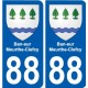 88 Neufchateau coat of arms sticker plate stickers city