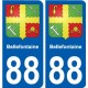 88 Neufchateau stemma adesivo piastra adesivi città
