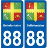 88 Neufchâteau blason autocollant plaque stickers ville
