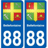88 Neufchateau stemma adesivo piastra adesivi città