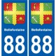88 Neufchateau stemma adesivo piastra adesivi città