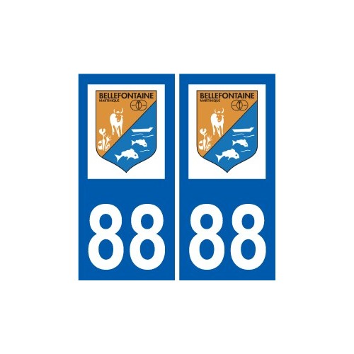 88 Neufchateau logo sticker plate stickers city