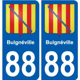 88 Neufchateau coat of arms sticker plate stickers city