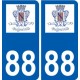 88 Neufchâteau logo autocollant plaque stickers ville