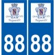 88 Neufchateau logo sticker plate stickers city