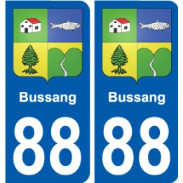 88 Neufchateau coat of arms sticker plate stickers city