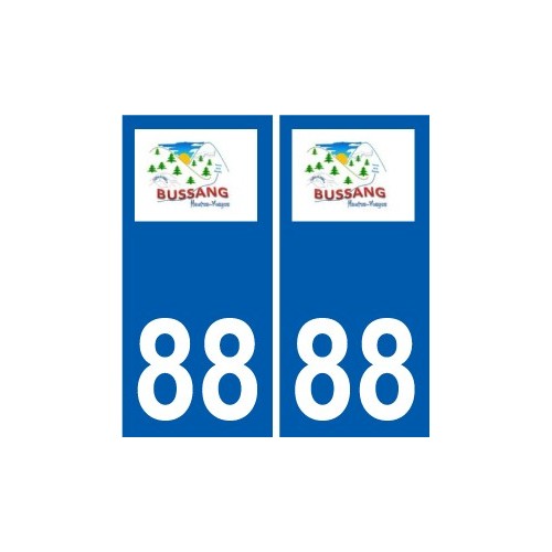 88 Neufchateau logotipo de la etiqueta engomada de la placa de pegatinas de la ciudad