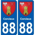 88 Neufchâteau blason autocollant plaque stickers ville