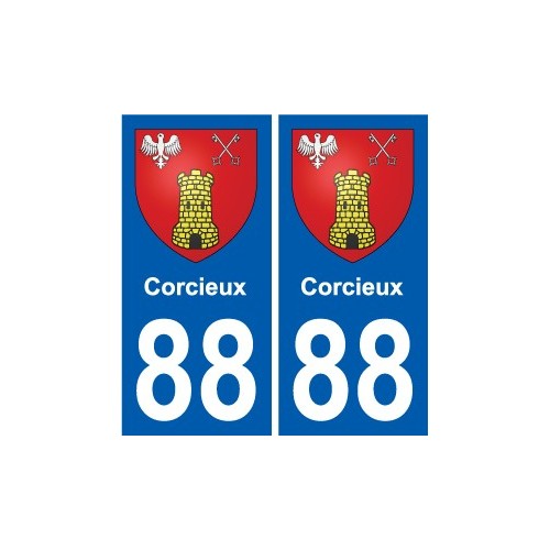 88 Neufchâteau wappen aufkleber typenschild aufkleber stadt