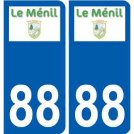 88 Neufchâteau logo autocollant plaque stickers ville