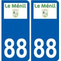 88 Neufchâteau logo autocollant plaque stickers ville