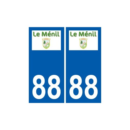 88 Neufchâteau logo autocollant plaque stickers ville
