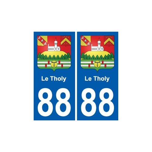 88 Neufchâteau blason autocollant plaque stickers ville