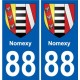 88 Neufchâteau blason autocollant plaque stickers ville