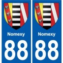 88 Neufchâteau blason autocollant plaque stickers ville