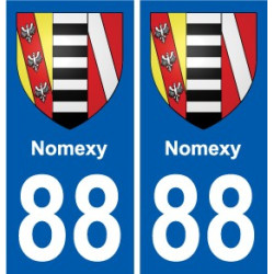 88 Neufchateau stemma adesivo piastra adesivi città