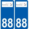 88 Neufchâteau logo autocollant plaque stickers ville