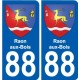 88 Neufchâteau blason autocollant plaque stickers ville