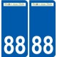 88 Neufchâteau logo autocollant plaque stickers ville