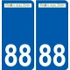 88 Neufchâteau logo autocollant plaque stickers ville