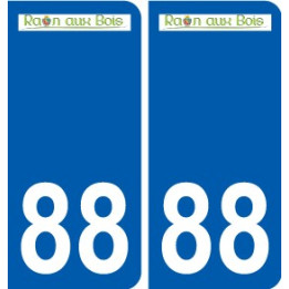 88 Neufchateau logo sticker plate stickers city