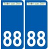88 Neufchâteau logo autocollant plaque stickers ville