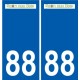 88 Neufchâteau logo autocollant plaque stickers ville