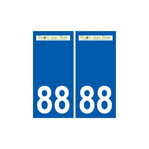 88 Neufchâteau logo autocollant plaque stickers ville