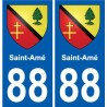 88 Neufchateau stemma adesivo piastra adesivi città