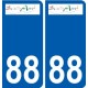 88 Neufchateau logo sticker plate stickers city