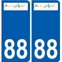 88 Neufchâteau logo autocollant plaque stickers ville