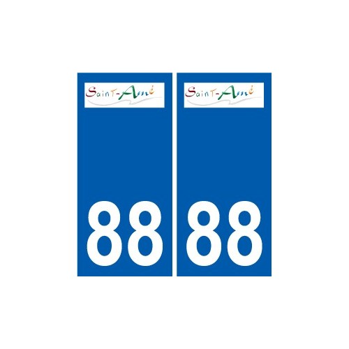 88 Neufchâteau logo autocollant plaque stickers ville