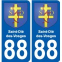 88 Neufchâteau blason autocollant plaque stickers ville