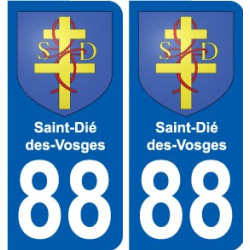 88 Neufchateau stemma adesivo piastra adesivi città