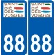 88 Neufchâteau logo autocollant plaque stickers ville