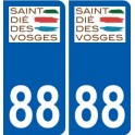 88 Neufchâteau logo autocollant plaque stickers ville