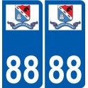 88 Neufchâteau logo autocollant plaque stickers ville